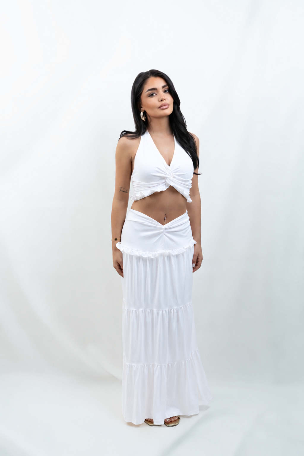 Solea Halterneck Top weiß