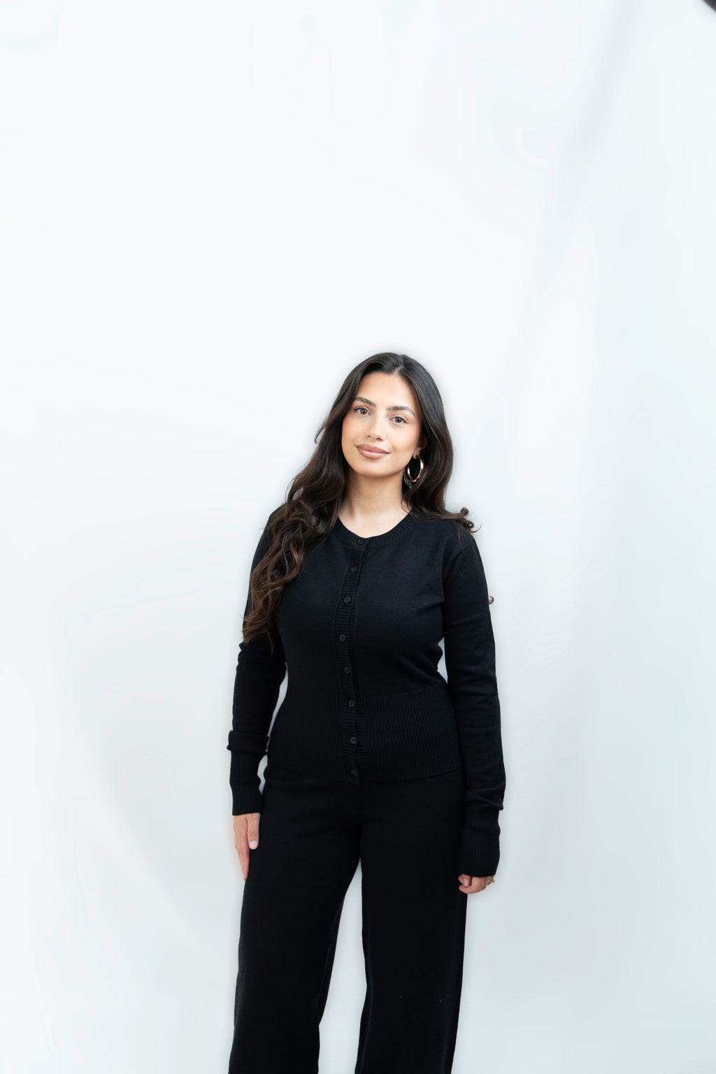 Siana Pullover Strick Lounge Schwarz
